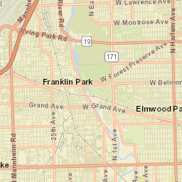 Schiller Park Street Map