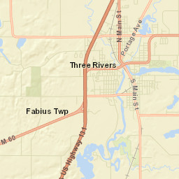 Three Rivers Street Map
