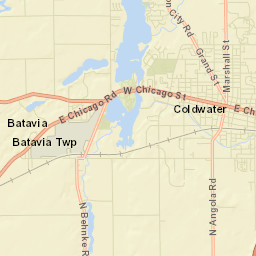 Branch County Street Map