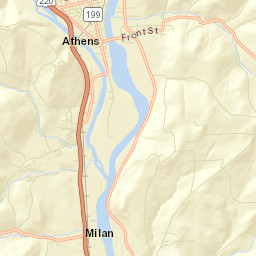 Athens Street Map