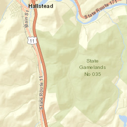 Hallstead Street Map
