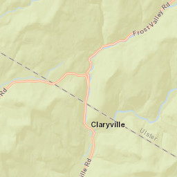 Claryville New York Street Map