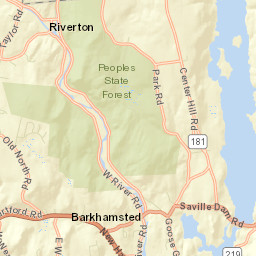 Riverton Connecticut Street Map