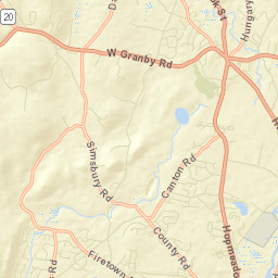 Salmon Brook Connecticut Street Map