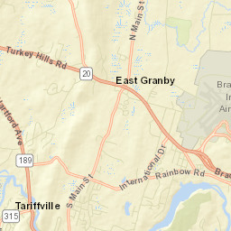 Tariffville Connecticut Street Map