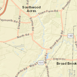 Melrose Connecticut Street Map