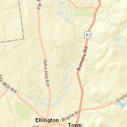 Ellington Connecticut Street Map