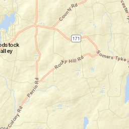 West Woodstock Connecticut Street Map