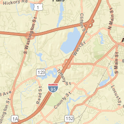 Attleboro Street Map