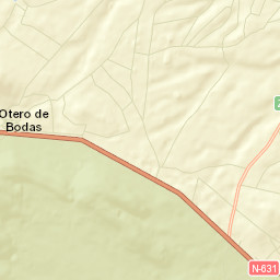 Otero de Bodas Street Map