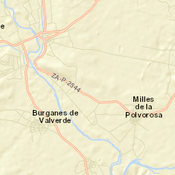 Burganes de Valverde Street Map