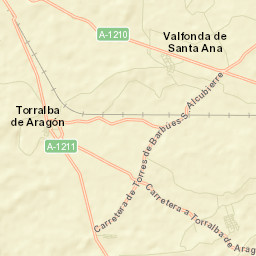 Torralba de Aragón Street Map
