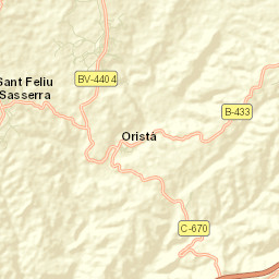 Oristà Street Map