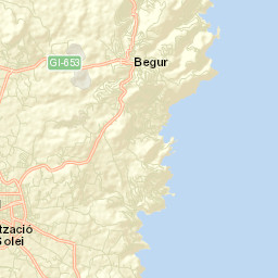 Begur Street Map