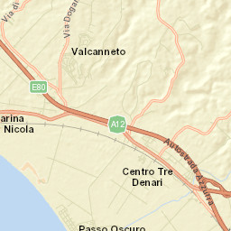 Valcanneto Street Map