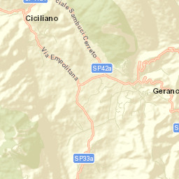 Gerano Street Map