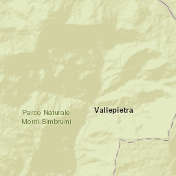 Vallepietra Street Map