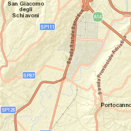 Portocannone Street Map