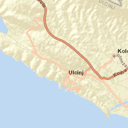 Ulcinj Street Map