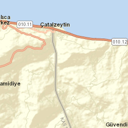 Çatalzeytin İlçesi Street Map