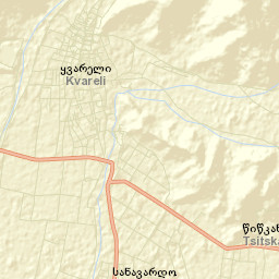 Qvareli Street Map