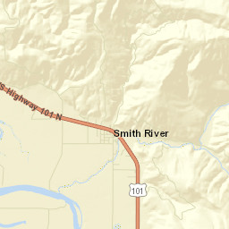 Smith River California Street Map