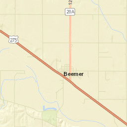 Cuming County Street Map