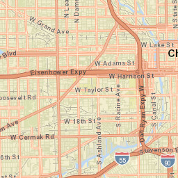  Chicago, IL , US Street Map