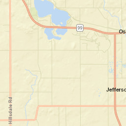 Hillsdale County Street Map