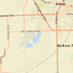 Adrian Street Map