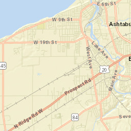 Harbor Ohio Street Map