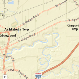 Plymouth Center Ohio Street Map