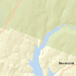 Neversink New York Street Map