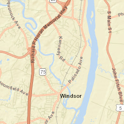 Thralltown Connecticut Street Map