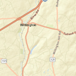 West Willington Connecticut Street Map