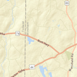 West Ashford Connecticut Street Map