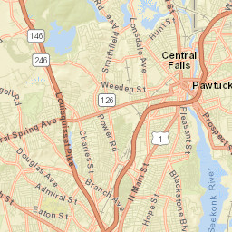 Central Falls Street Map