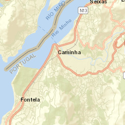 Caminha Street Map