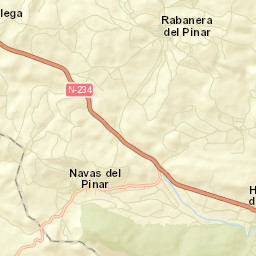 Rabanera del Pinar Street Map