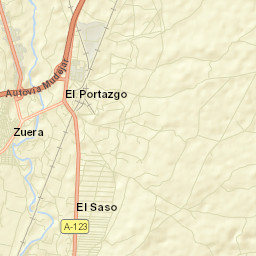 Zuera Street Map