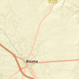 Binéfar Street Map