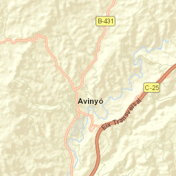 Avinyó Street Map