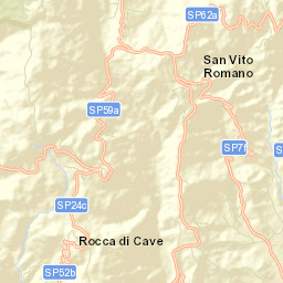 Capranica Prenestina Street Map