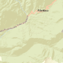Filettino Street Map