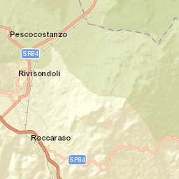 Roccaraso Street Map