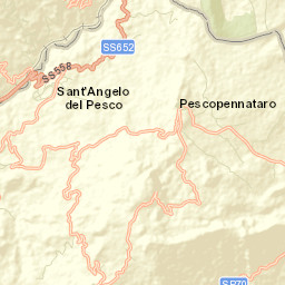 Pescopennataro Street Map