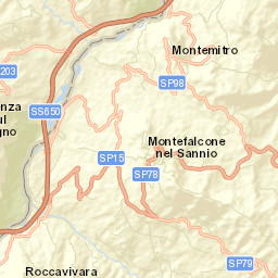 Montefalcone nel Sannio Street Map