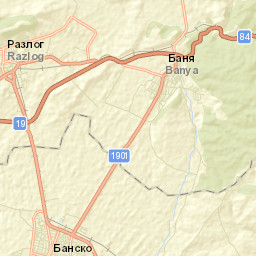 Razlog Street Map
