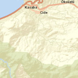 Cide Street Map
