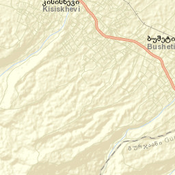 Tsinandali Street Map